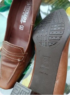 Zapatos Pitillos Marrones Talla 37