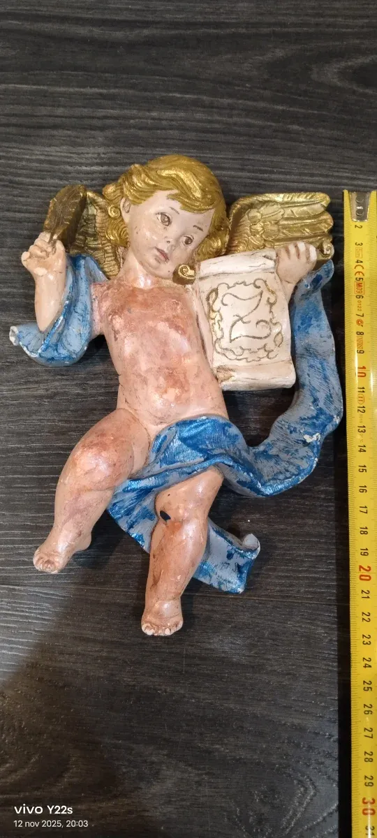 Pareja de angelitos decorativos