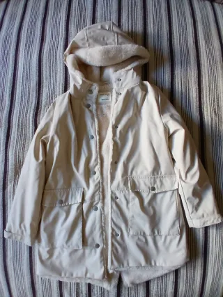 Parka Zara beige 11-12 años impermeable