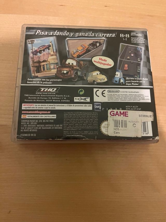 Jogo Nintendo DS Cars