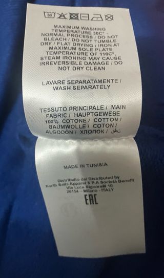 Felpa girocollo north sails cotone