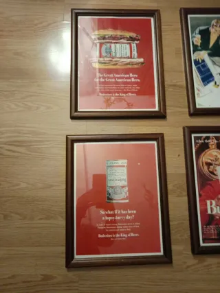 Quadri pubblicitari Budweiser