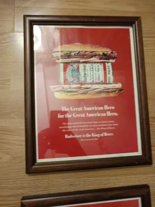 Quadri pubblicitari Budweiser