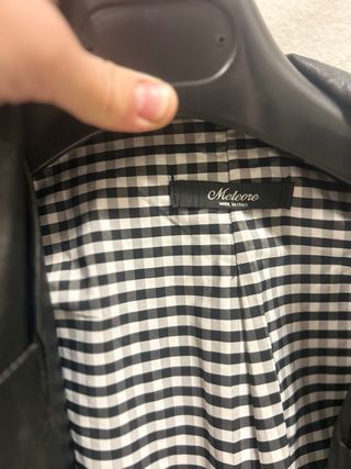 Giacca pelle donna nera