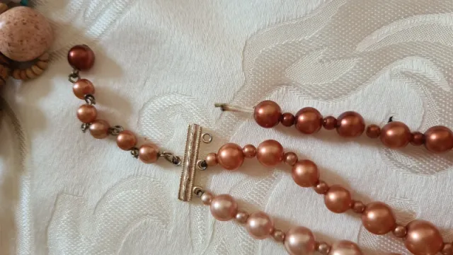 Lotto di collane vintage in vari materiali