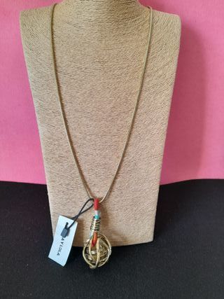 Collar Bimba y Lola dorado multicolor