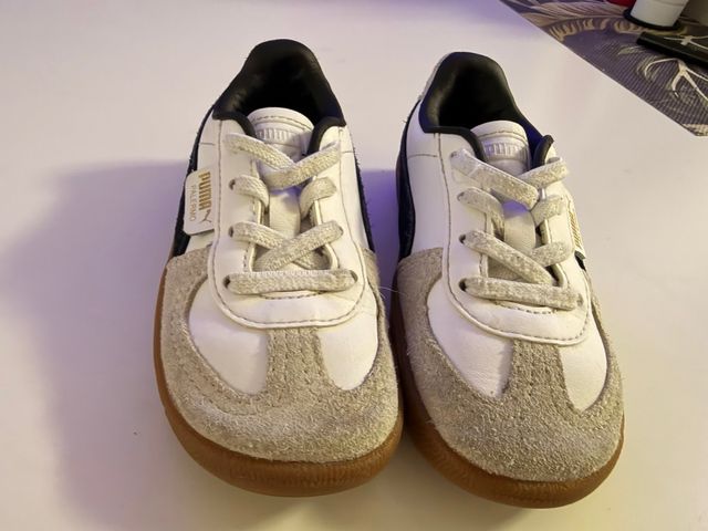 Zapatillas Puma Palermo Blancas y Grises