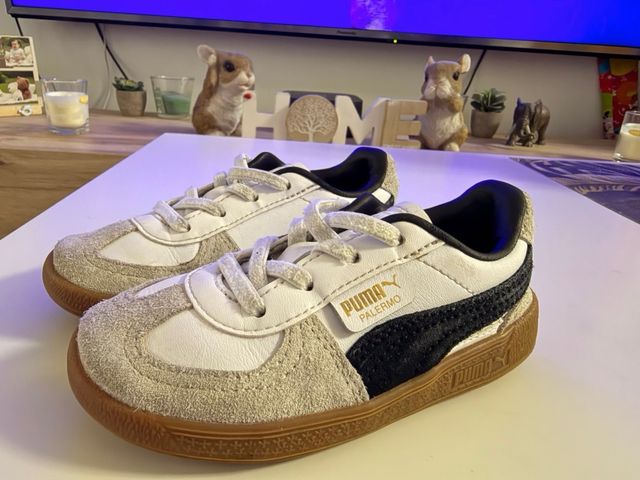Zapatillas Puma Palermo Blancas y Grises