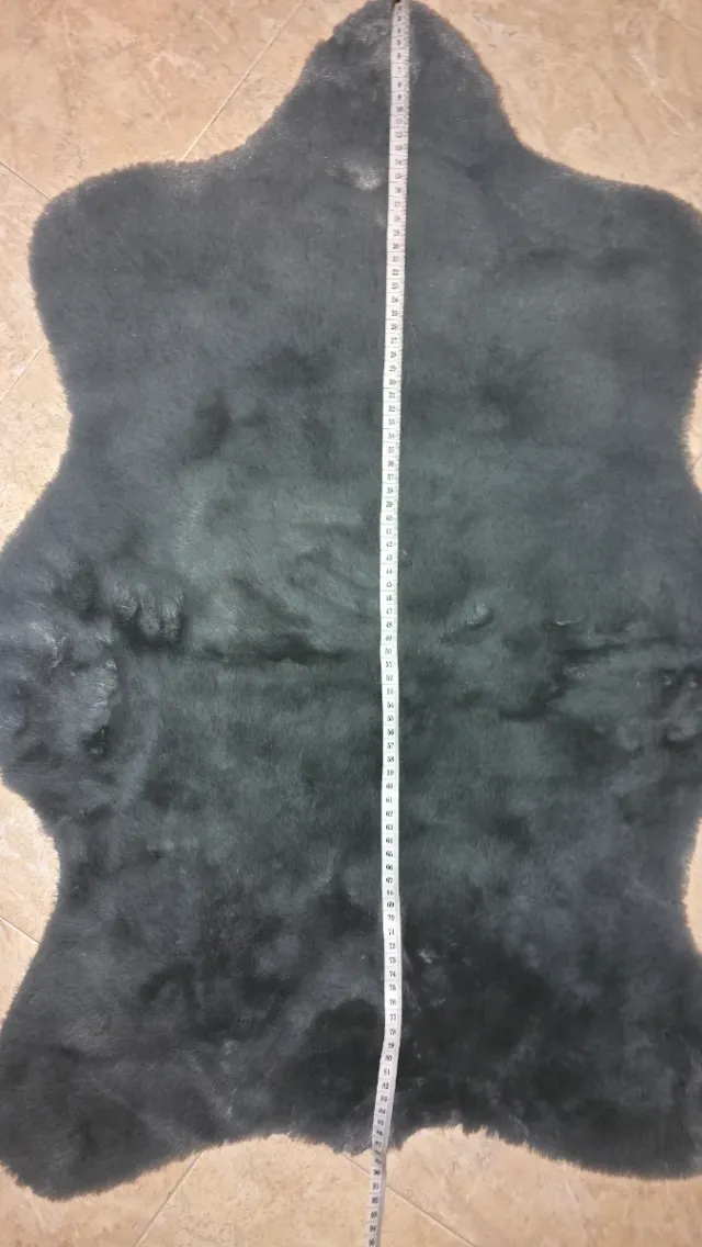 Alfombras peludas grises (2 unidades)