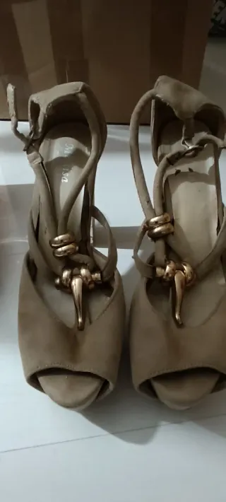 Zapatos de tacón ancho talla 39