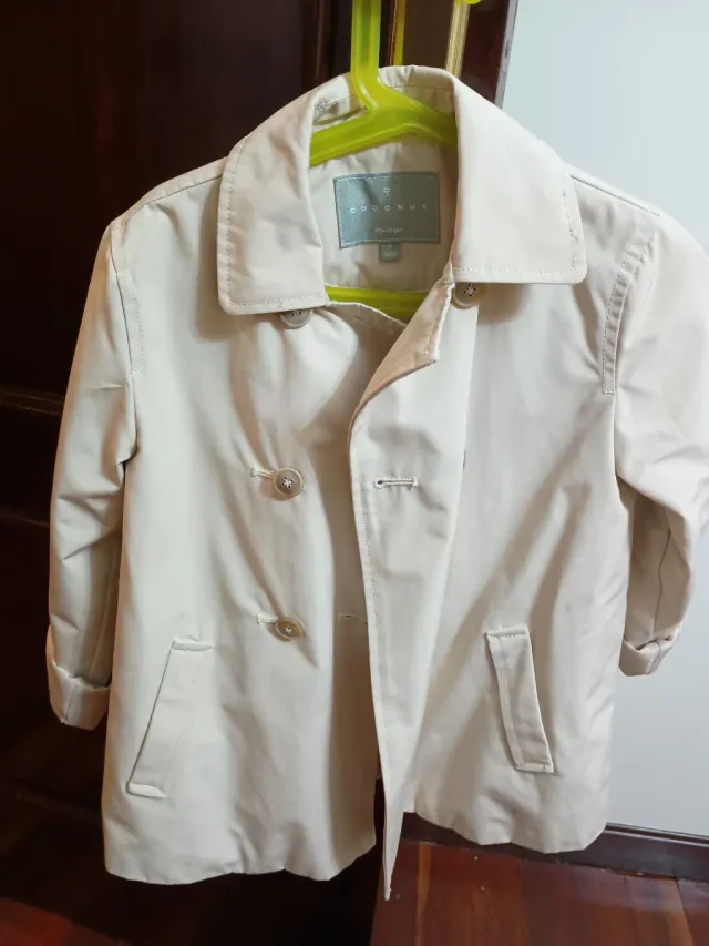 Cazadora/Gabardina Beige Niña Talla 7-122cm