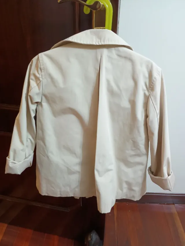 Cazadora/Gabardina Beige Niña Talla 7-122cm
