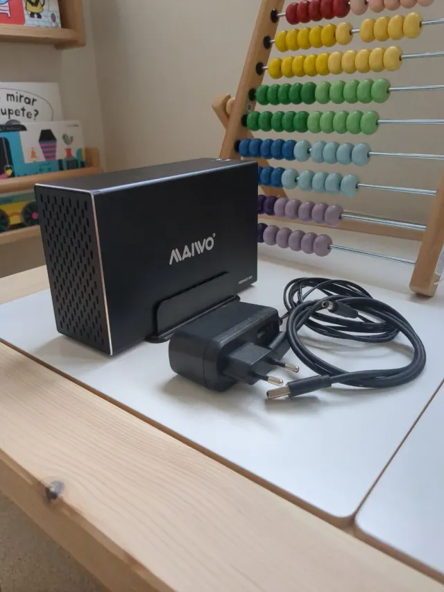 MAIVO Caja externa doble HDD/SSD 3,5” y 2,5” – USB