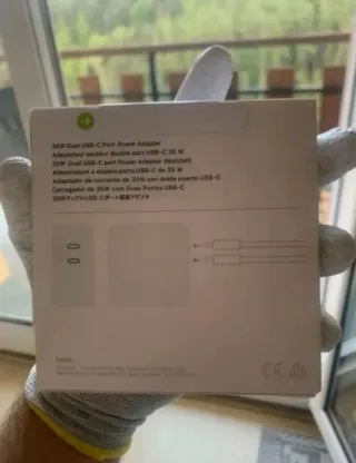 Caricabatterie iPhone Dual USB-C 35W