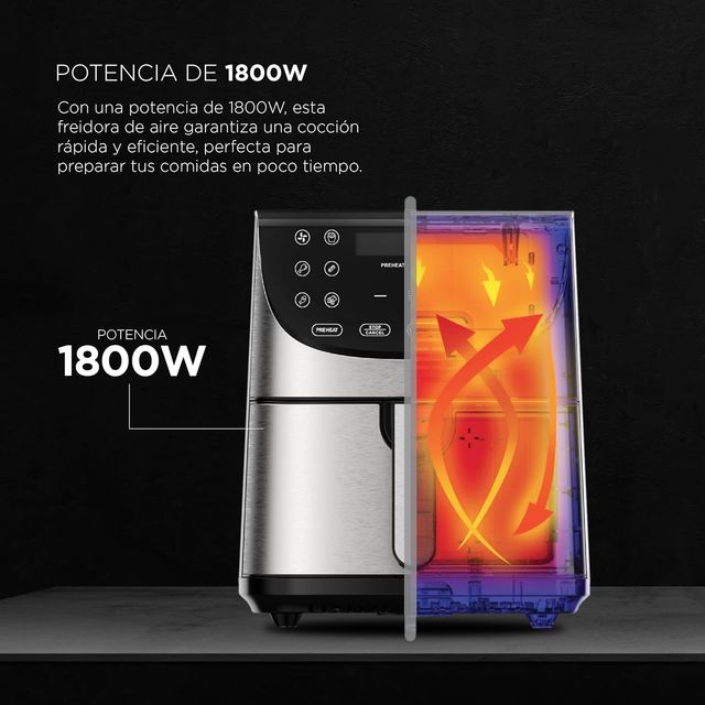 ¡-29%! Freidora de Aire MasterPro ROCKET 700 - 7L