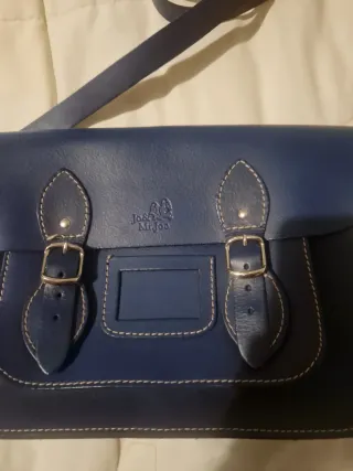 Bolso de piel The Cambridge Satchel Company azul