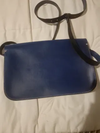 Bolso de piel The Cambridge Satchel Company azul