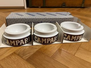 Posacenere Campari by Thun (set tre pezzi nuovi)