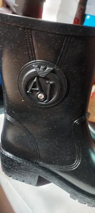 Stivali pioggia Armani donna neri