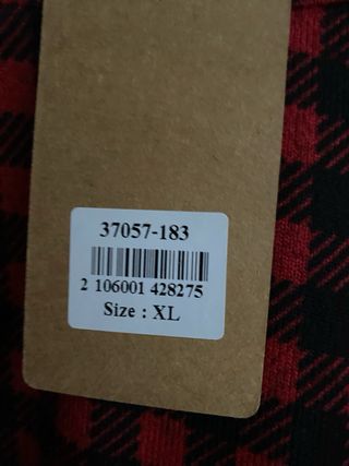 Jersey cuadros rojo y negro evasé