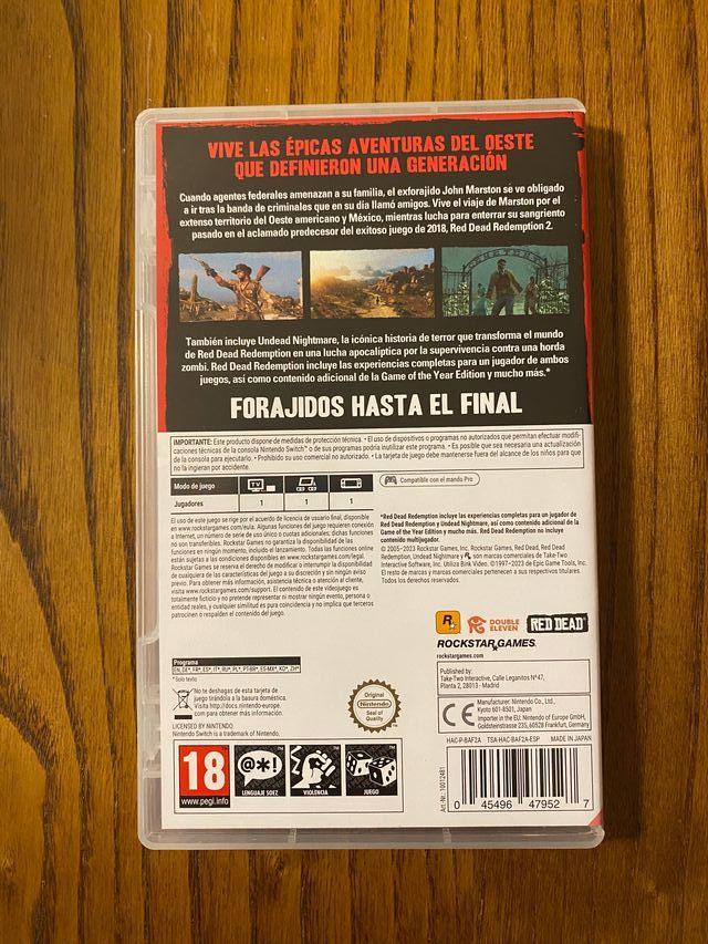 Red Dead Redemption Nintendo Switch