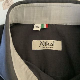 Camicia uomo grigio scuro maniche lunghe