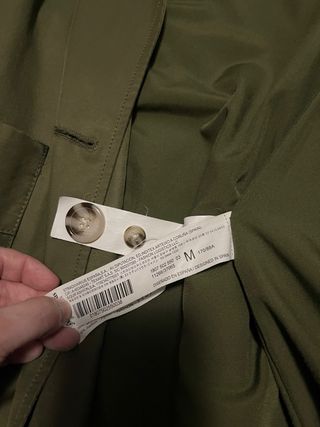 Gabardina verde chica