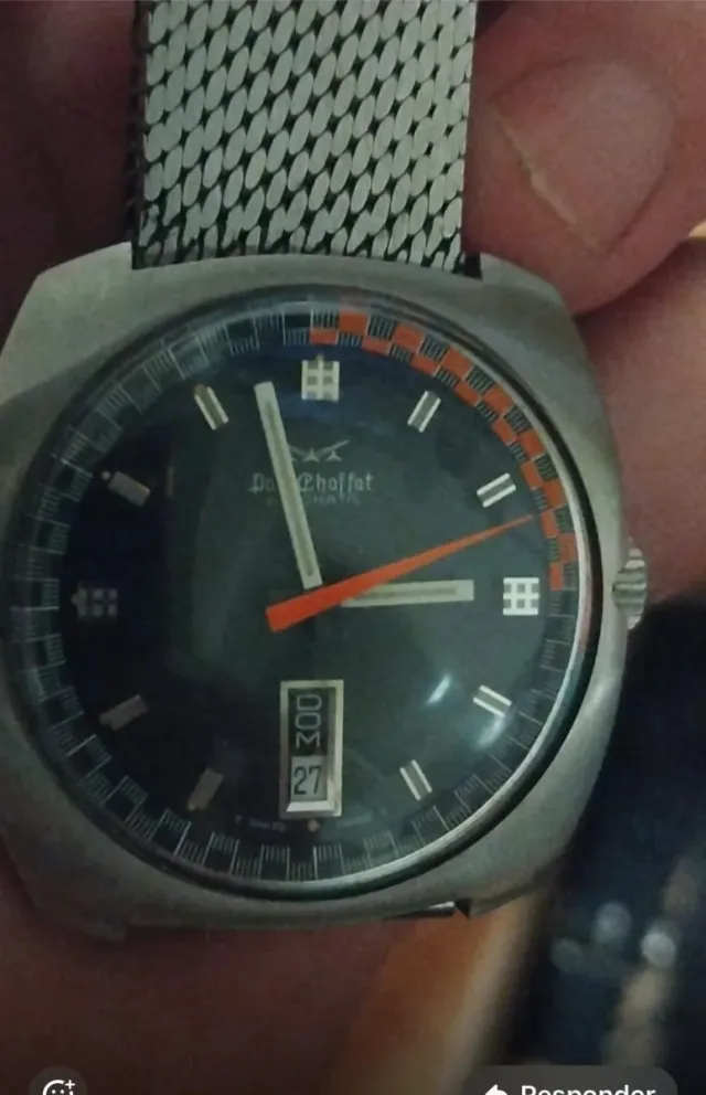 Reloj Do Choffat Automático Negro y Plateado