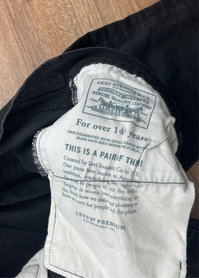 Levi's 512 Neri W32 L32 premium quality da uomo