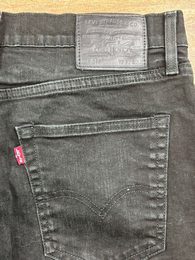 Levi's 512 Neri W32 L32 premium quality da uomo