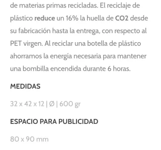 Mochila ecológica gris, antirrobo, reciclado 300D