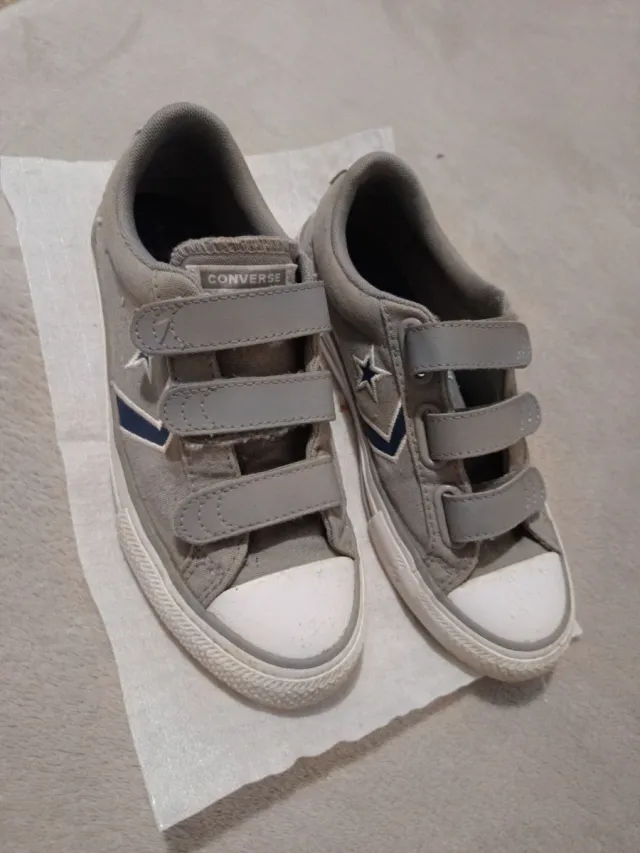 Zapatillas Converse Talla 36 Velcro Gris