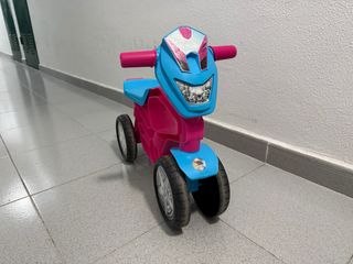 Moto infantil azul y rosa