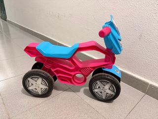 Moto infantil azul y rosa