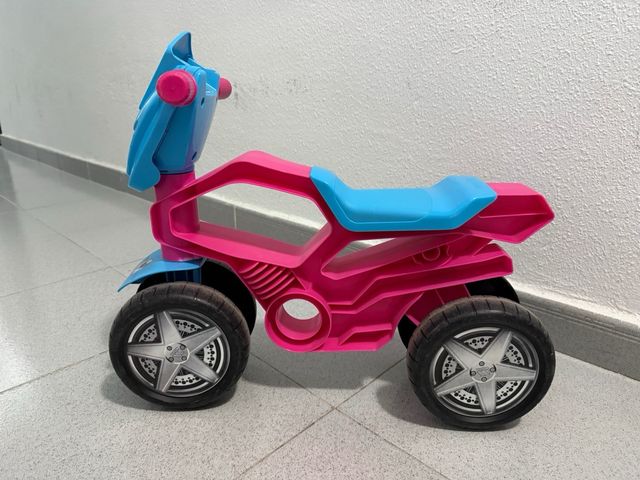 Moto infantil azul y rosa