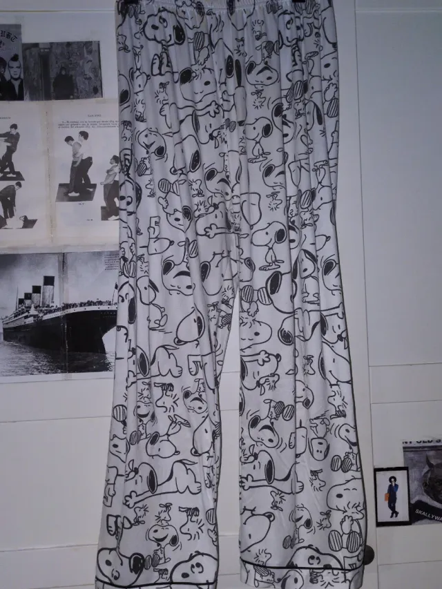 Pijama Snoopy Blanco y Negro