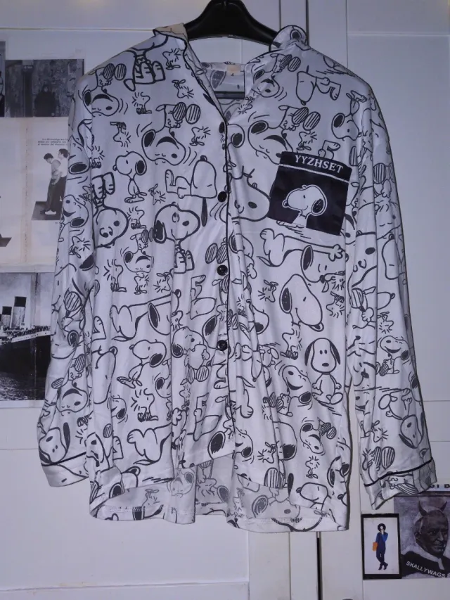 Pijama Snoopy Blanco y Negro