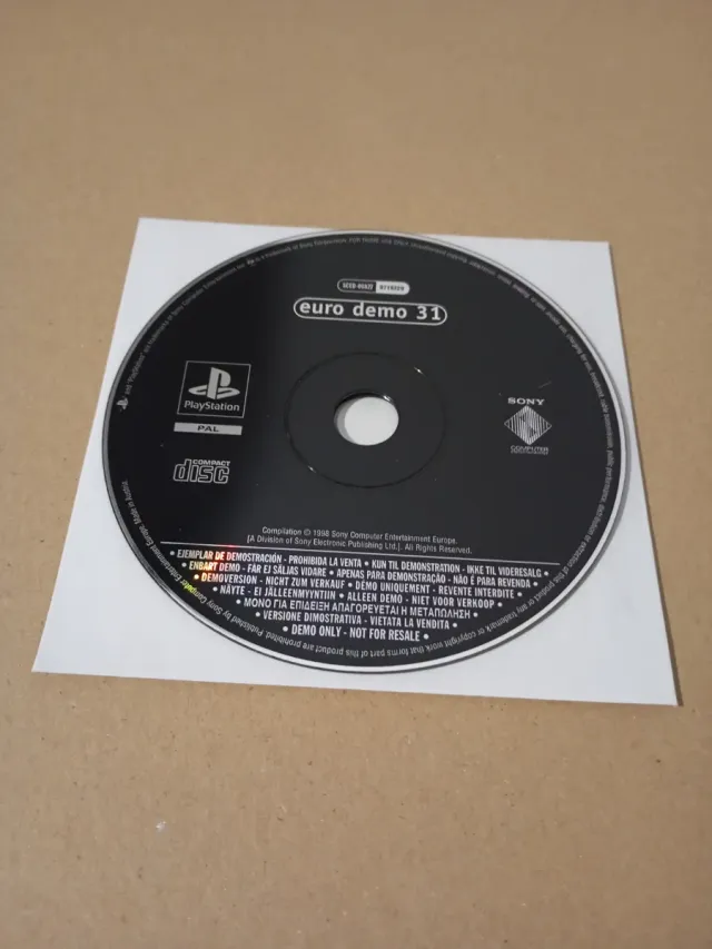 Euro Demo 31 PlayStation 1 CD