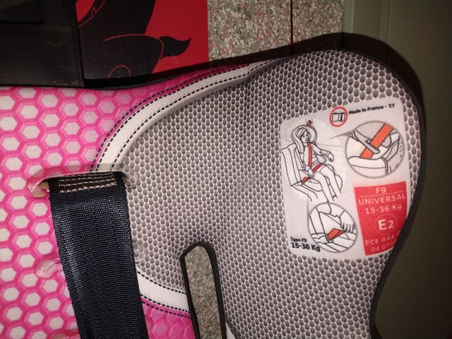 Silla coche Nania Grupo 1/2/3 Rosa/Gris