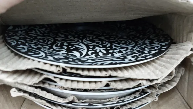 Vajilla BLACK CHERYL 25 piezas