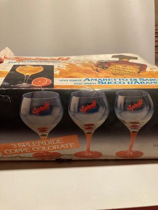 Bicchieri vintage Amaretto di Saronno