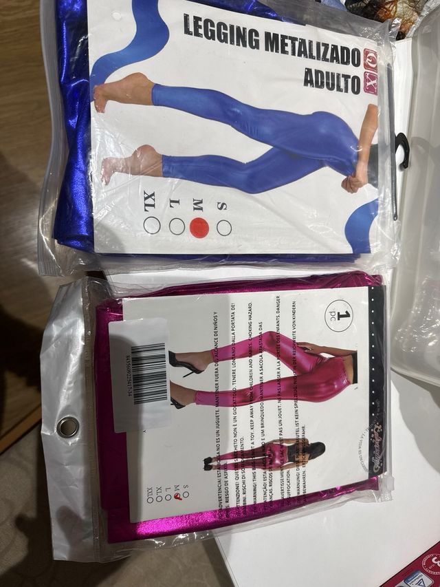 Lote Leggings Metalizados Adulto