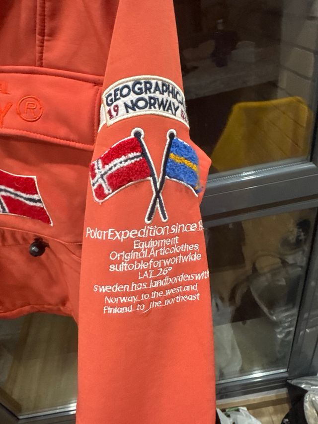 Chaqueta Geographical Norway Naranja Talla 4XL
