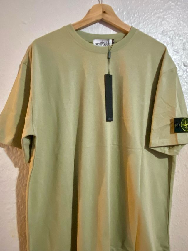 Camiseta Stone Island Verde Caqui Talla XL