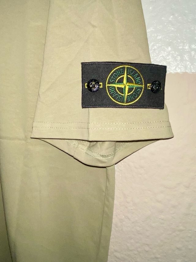 Camiseta Stone Island Verde Caqui Talla XL