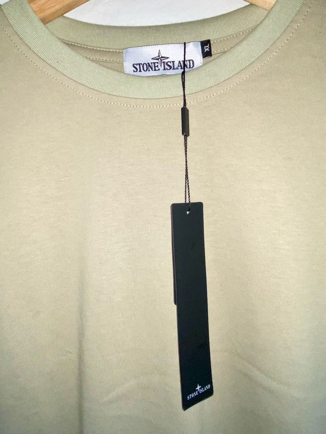 Camiseta Stone Island Verde Caqui Talla XL