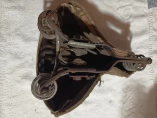 Sillín de bicicleta antiguo