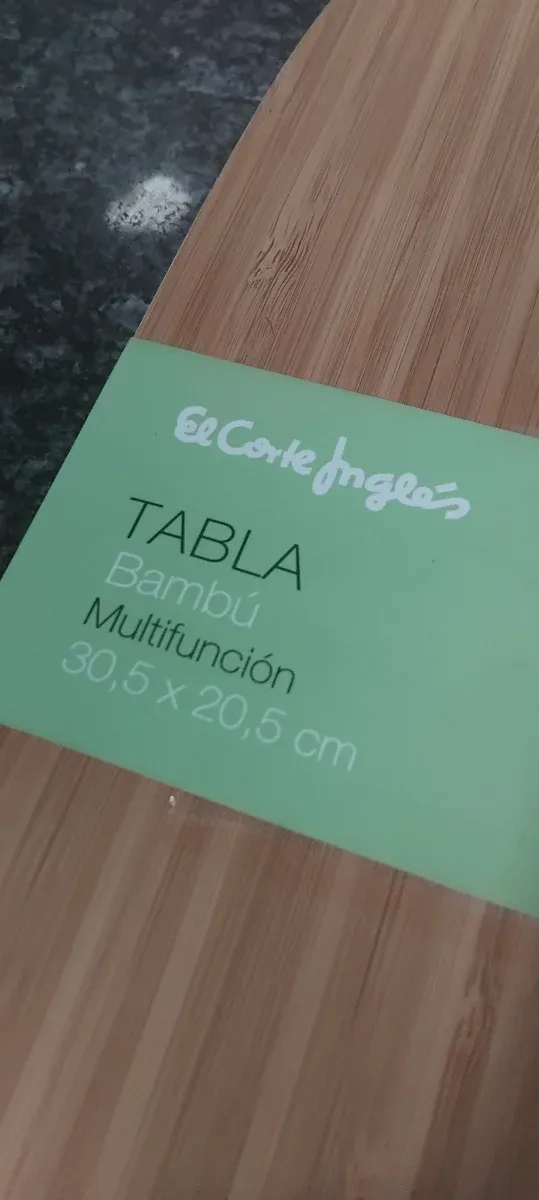 Tabla de cortar bambú El Corte Inglés