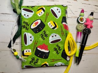 Libreta sushi kawaii y 2 bolígrafos