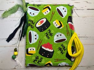 Libreta sushi kawaii y 2 bolígrafos